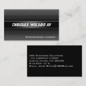 Moderne, Berufliche, veredelte Metallkarte Visitenkarte (Vorne/Hinten)