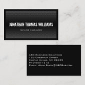 Moderne, Berufliche, veredelte Metallkarte Visitenkarte (Vorne/Hinten)