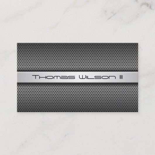 Moderne, Berufliche, veredelte Metallkarte Visitenkarte (Vorderseite)