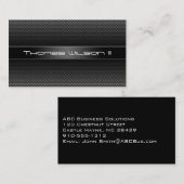 Moderne, Berufliche, veredelte Metallkarte Visitenkarte (Vorne/Hinten)