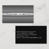 Moderne, Berufliche, veredelte Metallkarte Visitenkarte (Vorne/Hinten)