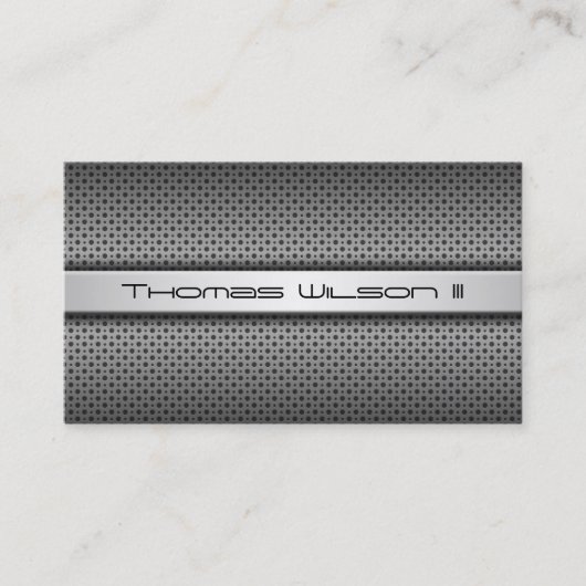 Moderne, Berufliche, veredelte Metallkarte Visitenkarte (Vorderseite)