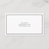 Moderne Berufliche Visitenkarte (Rückseite)