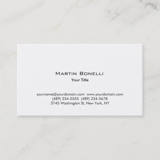 Moderne Berufliche Visitenkarte (Vorderseite)