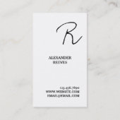 Moderne Berufliche Visitenkarte (Rückseite)