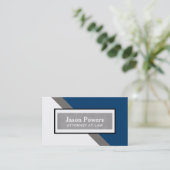 moderne berufliche Visitenkarte doppelseitig (Stehend Vorderseite)