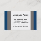 moderne berufliche Visitenkarte doppelseitig (Rückseite)