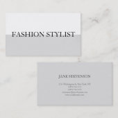 Moderne Berufliche Visitenkarte für Stylist (Vorne/Hinten)