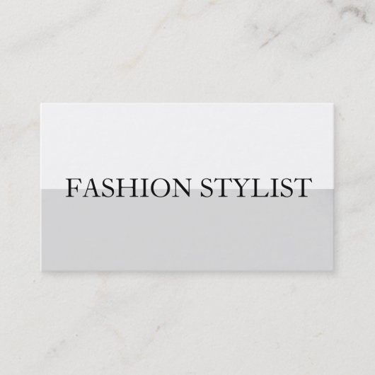 Moderne Berufliche Visitenkarte für Stylist (Vorderseite)