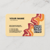 Moderne Berufliche Visitenkarte für Unternehmer (Rückseite)