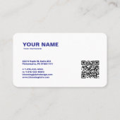 Moderne Berufliche Visitenkarte für Unternehmer (Rückseite)