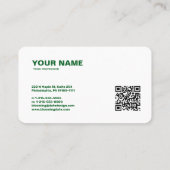 Moderne Berufliche Visitenkarte für Unternehmer (Rückseite)