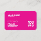 Moderne Berufliche Visitenkarte für Unternehmer (Rückseite)