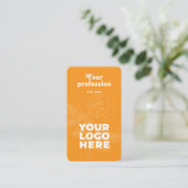 Moderne Berufliche Visitenkarte für Unternehmer (Stehend Vorderseite)