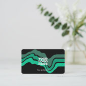 Moderne Berufliche Visitenkarte für Unternehmer (Stehend Vorderseite)