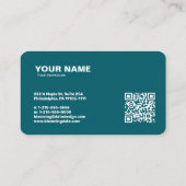 Moderne Berufliche Visitenkarte für Unternehmer (Rückseite)