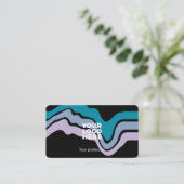 Moderne Berufliche Visitenkarte für Unternehmer (Stehend Vorderseite)