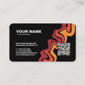 Moderne Berufliche Visitenkarte für Unternehmer (Rückseite)