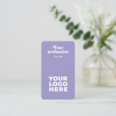 Moderne Berufliche Visitenkarte für Unternehmer (Stehend Vorderseite)