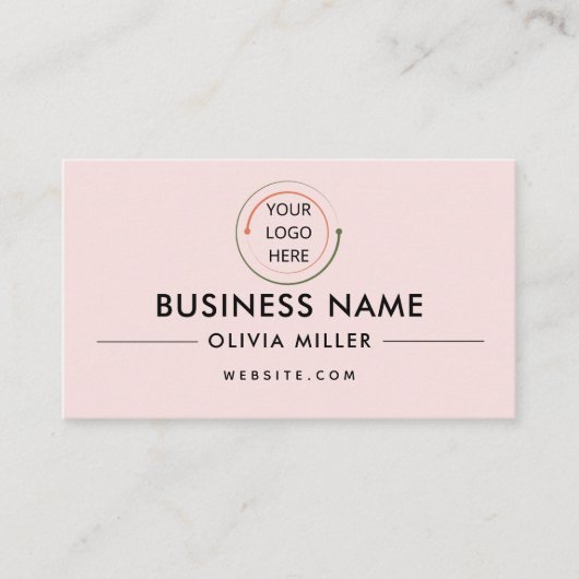 Moderne Berufliche Visitenkarte mit QR-Code (Vorderseite)