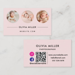 Moderne Berufliche Visitenkarte mit QR-Code