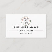 Moderne Berufliche Visitenkarte mit QR-Code (Vorderseite)