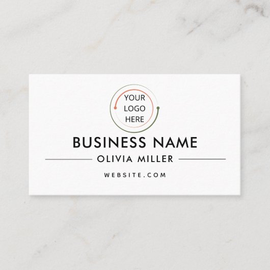 Moderne Berufliche Visitenkarte mit QR-Code (Vorderseite)