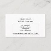 Moderne Berufliche Visitenkarte mit QR-Code (Rückseite)