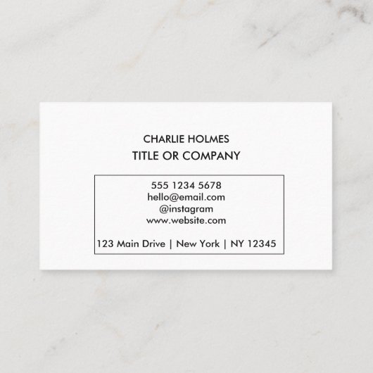 Moderne Berufliche Visitenkarte mit QR-Code (Rückseite)