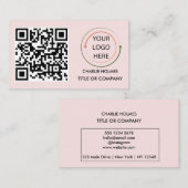 Moderne Berufliche Visitenkarte mit QR-Code (Vorne/Hinten)