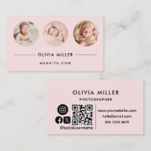 Moderne Berufliche Visitenkarte mit QR-Code