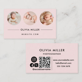 Moderne Berufliche Visitenkarte mit QR-Code