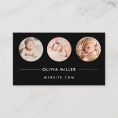 Moderne Berufliche Visitenkarte mit QR-Code (Vorderseite)