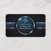 Moderne Berufliche Visitenkarte mit QR-Code (Vorderseite)