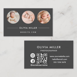 Moderne Berufliche Visitenkarte mit QR-Code