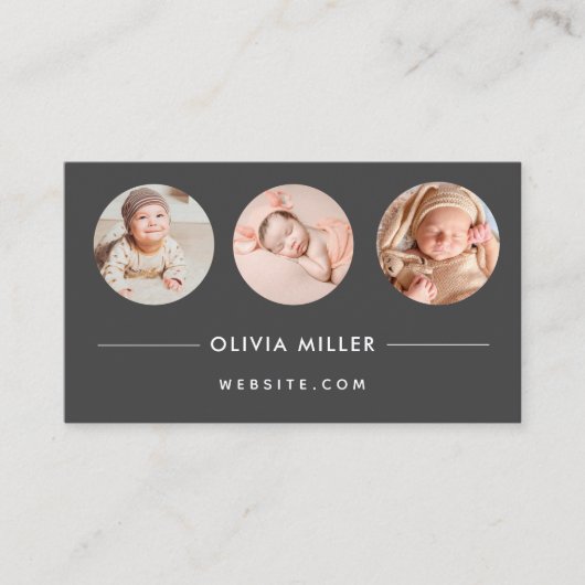 Moderne Berufliche Visitenkarte mit QR-Code (Vorderseite)