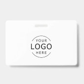 Moderne Berufliche Visitenkarte mit QR Code ID Ausweis (Rückseite)
