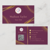 Moderne Berufliche Visitenkarten mit QR-Code Visitenkarte (Vorne/Hinten)