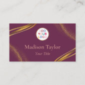 Moderne Berufliche Visitenkarten mit QR-Code Visitenkarte (Vorderseite)