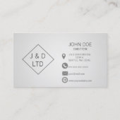 Moderne Berufliche Visitenkarten Visitenkarte (Rückseite)