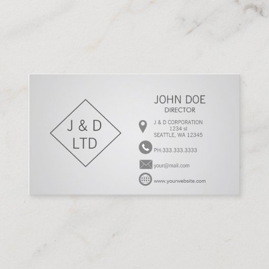 Moderne Berufliche Visitenkarten Visitenkarte (Rückseite)