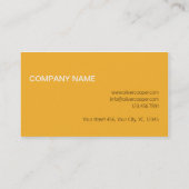 Moderne berufliche Visitenkartenvorlage Visitenkarte (Rückseite)