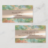 Moderne Berufliche, wasserfarbige Splitter, Streif Visitenkarte (Vorne/Hinten)