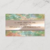 Moderne Berufliche, wasserfarbige Splitter, Streif Visitenkarte (Rückseite)