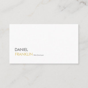 Moderne Berufliche Web Developer Business Card Visitenkarte