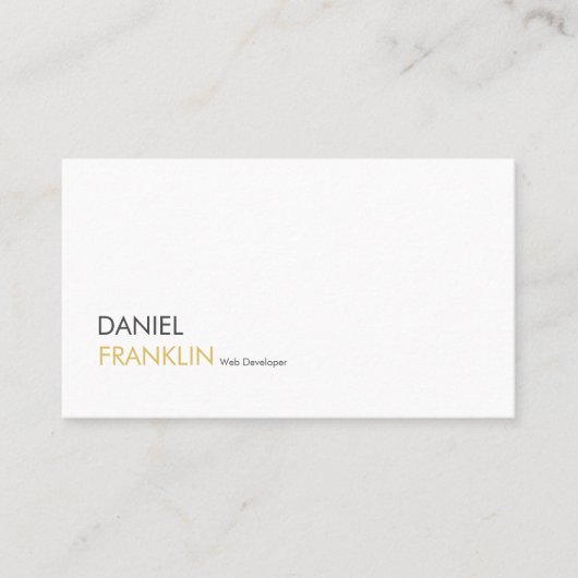 Moderne Berufliche Web Developer Business Card Visitenkarte (Vorderseite)