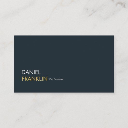 Moderne Berufliche Web Developer Business Card Visitenkarte (Vorderseite)
