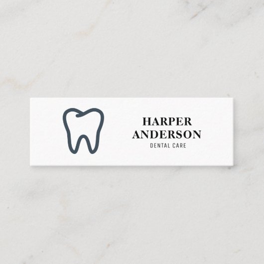 Moderne Berufliche Zahnmedizin Mini Visitenkarte (Vorderseite)