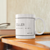 Moderne Berufsbezeichnung Weiß Kaffeetasse