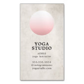 Moderne Beschaffenheits-beige Magnetische Visitenkarte (Vorderseite Vertikal)